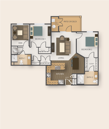 Two bedroom plans